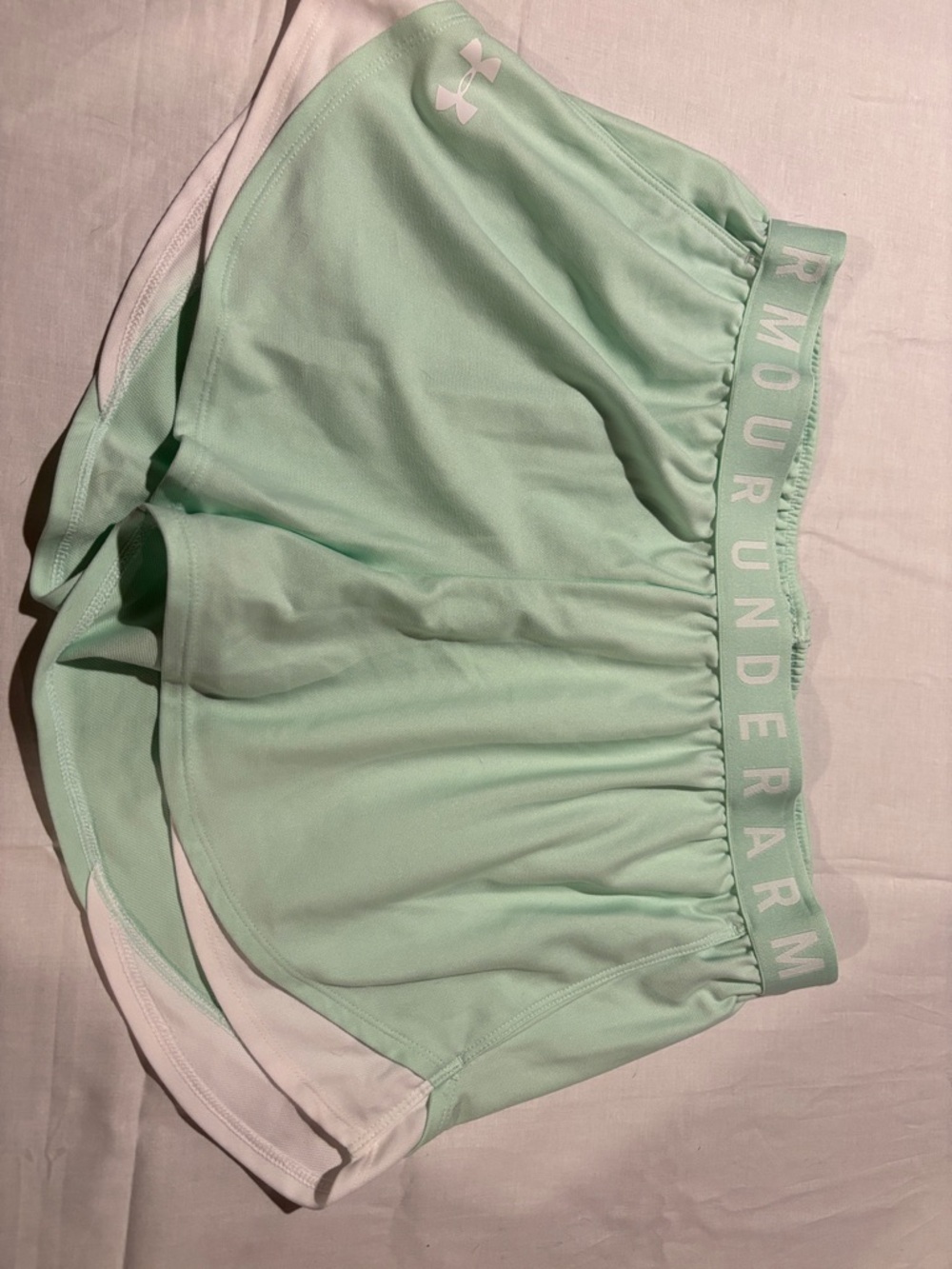 Under Armour Mint Green Performance Shorts - Picture 3 of 4